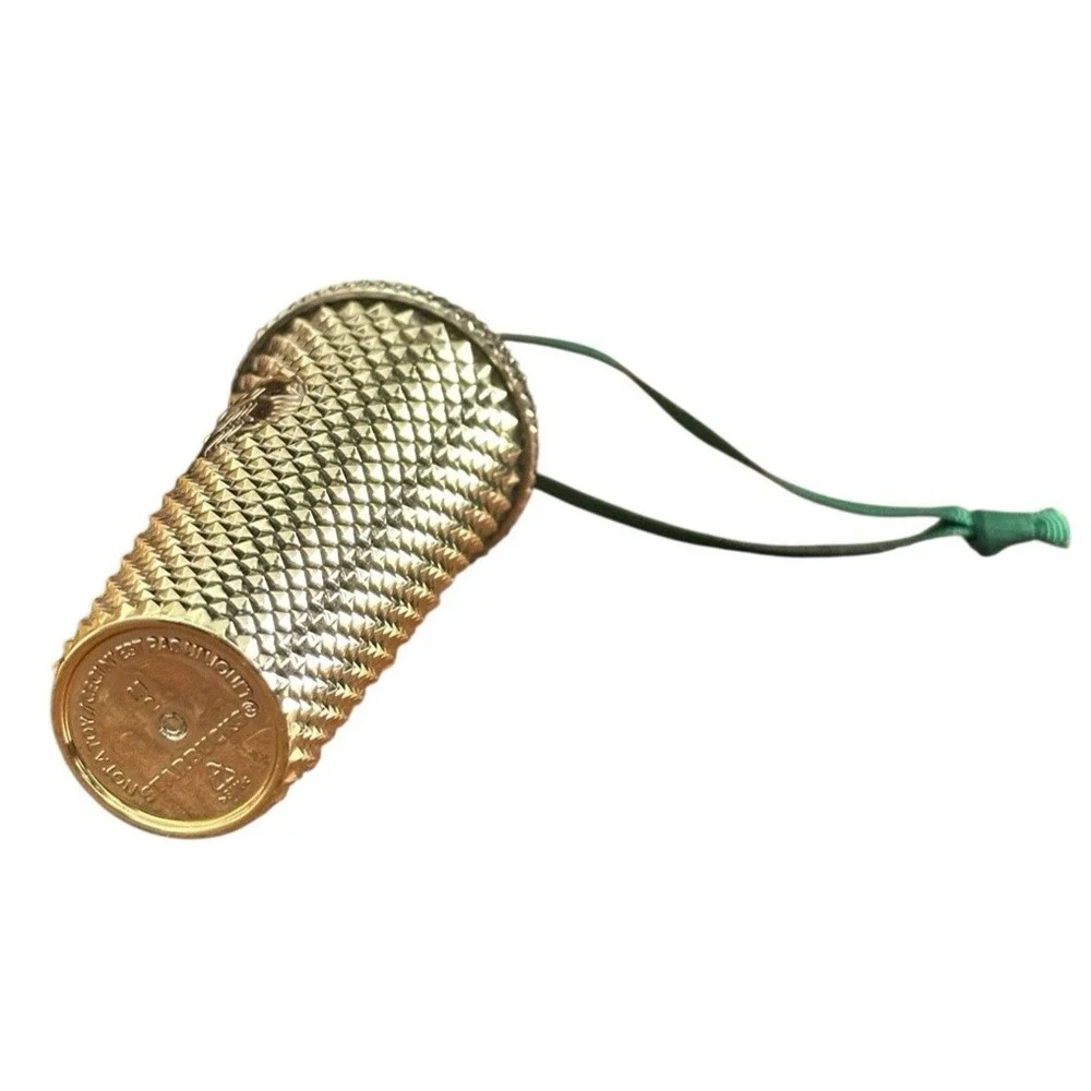 Starbucks Gold Color Studded‎ Tumbler Cold Cup Holiday Ornament